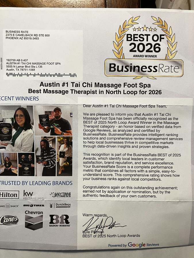 Austin #1 Tai Chi Massage Foot Spa — Yoga, Tai Chi & Pilates in N Lamar Blvd Ste L135, Austin