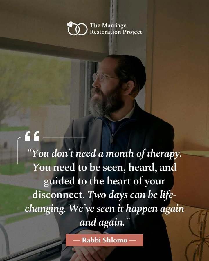 The Marriage Restoration Project: Couples Counseling with Rabbi Shlomo — Psychotherapy in S Orange Dr, Los Angeles